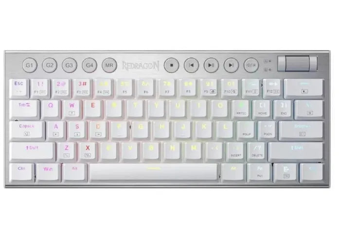 Teclado Gamer Mecanico K632W-RGB Horus Mini White red switch english wired ( REDRAGON )