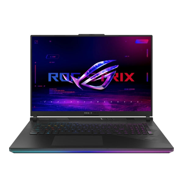 Asus Rog Strix Scar 18 G834J-YRR0668WH Core i9 14th Gen 14900HX, 64GB RAM, 2TB M.2 SSD, RTX 4090 16GB, Backlit chiclet KB, Windows 11 | Silver, ( International Warranty )