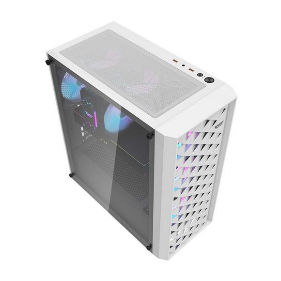 DarkFlash DK351 Gaming PC Case-White