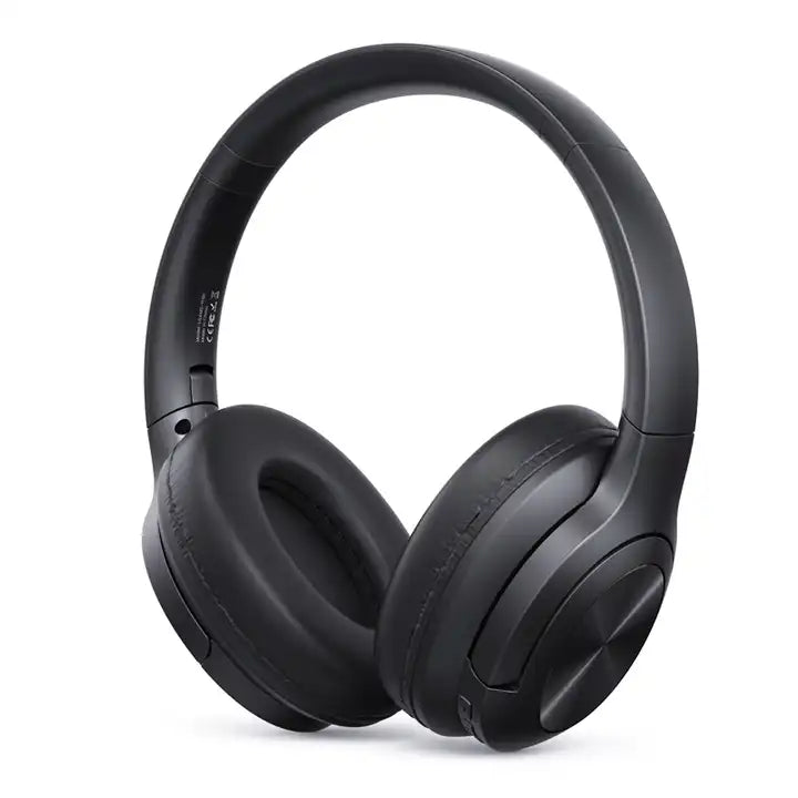 USAMS YH21 neckband Headphone Wireless Bluetooth Earphone Noise Cancelling Stereo Over Ear Headphone Studio Headphone black