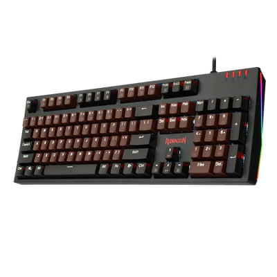 Redragon K592 Mechanical Gaming Wired Keyboard with Ultra-Fast V-Optical Black Switches, White Backlit