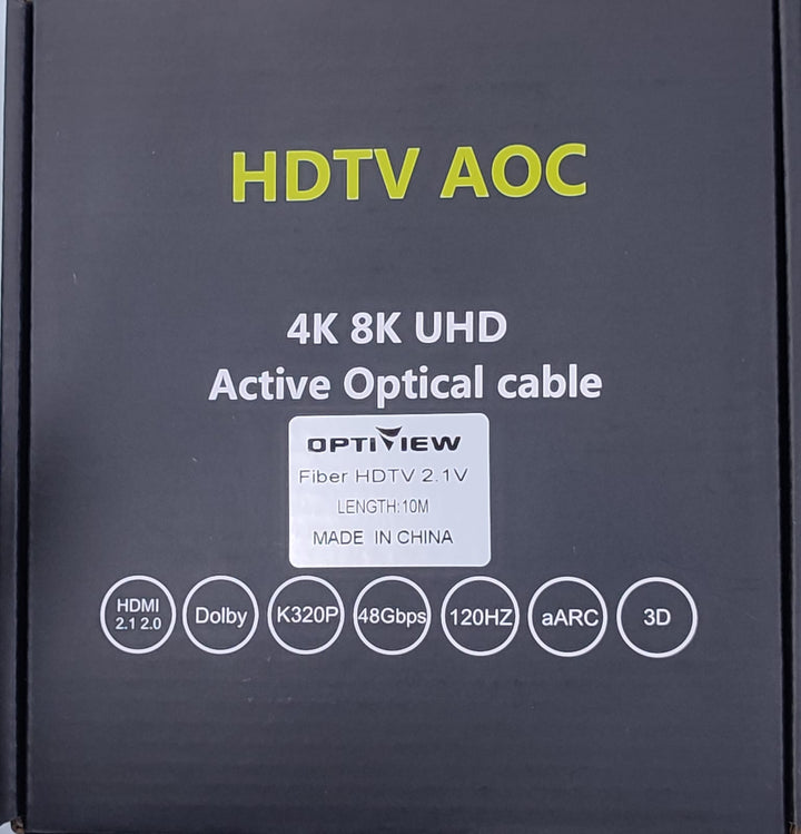 Optiview HDMI 8K Active Optical Cable - 2.1V (AOC) with Box (50m)