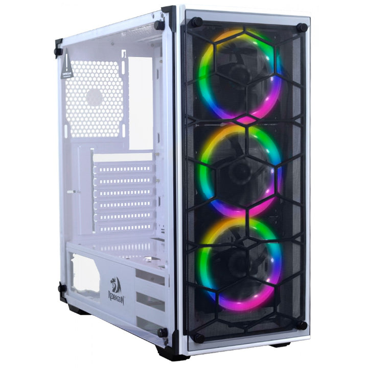 Redragon Wheel Jack Gc-606 White Game Case With 3rgb Fan