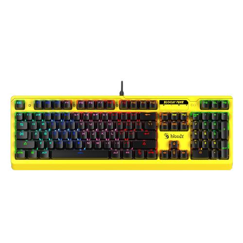 Bloody B810rc RGB Mechanical Gaming Keyboard (Punk Yellow)