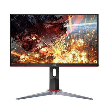 AOC 24" Frameless Gaming IPS Computer Monitor (Black-Red)