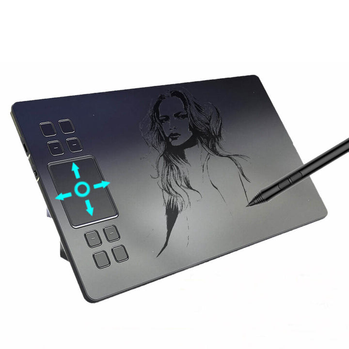 VEIKK A50 Graphic Drawing Tablet Drawing 10x6 inch for beginner with 8 express keys and P002 stylus no batteries and charging