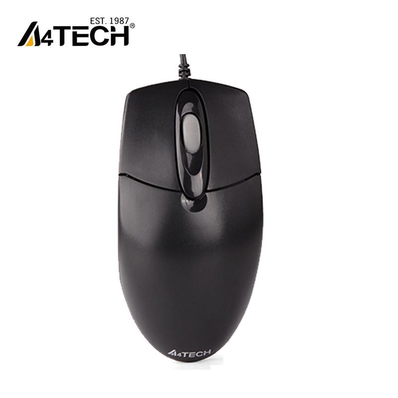A4Tech OP-720S Optical Computer Mouse Silent Clicks - Black