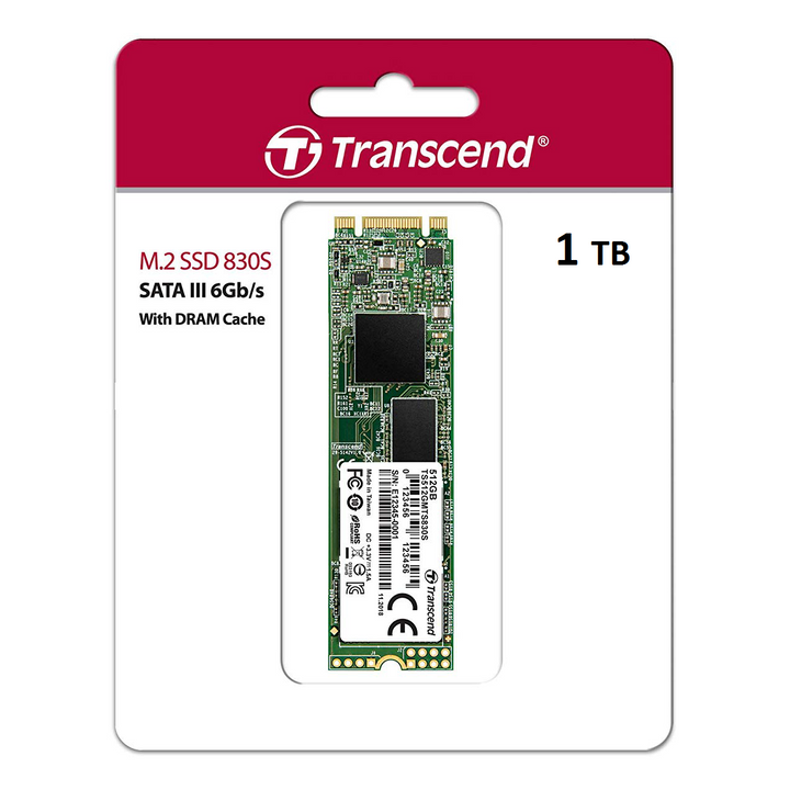 Transcend M.2 1TB SATA III MTS830 SSD Hard Drive - Pakistan