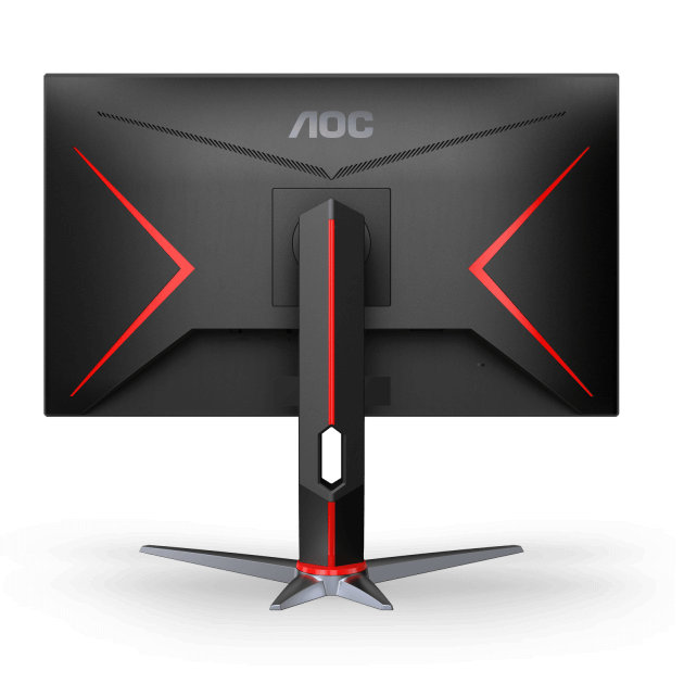 AOC 24" Frameless Gaming IPS Computer Monitor, FHD 1080P (Black-Red)