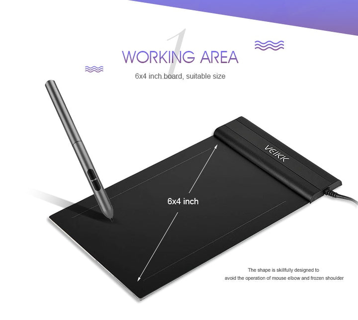 VEIKK S640 6x4 inch Drawing Tablet Computer Graphics Tablets