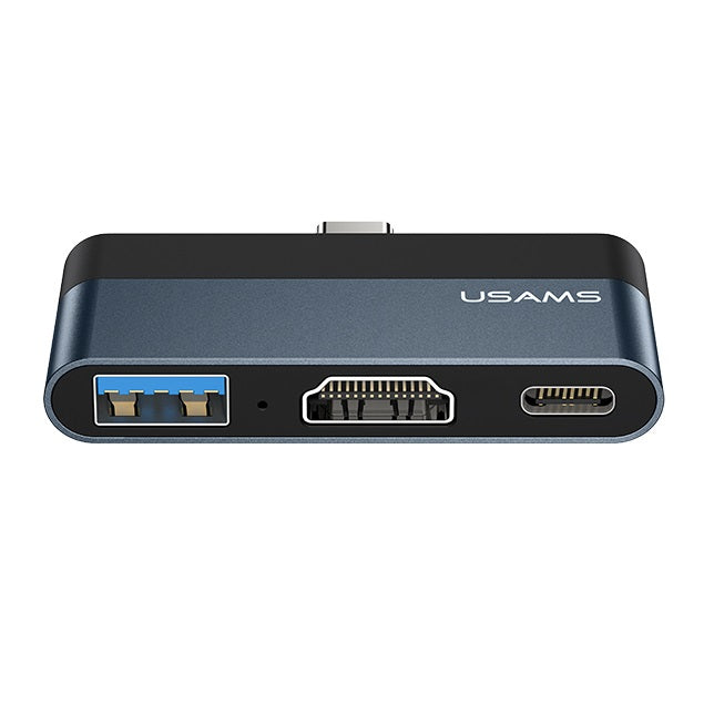 USAMS US-SJ492 Type-C Mini HUB USB + HDMI & Type-C