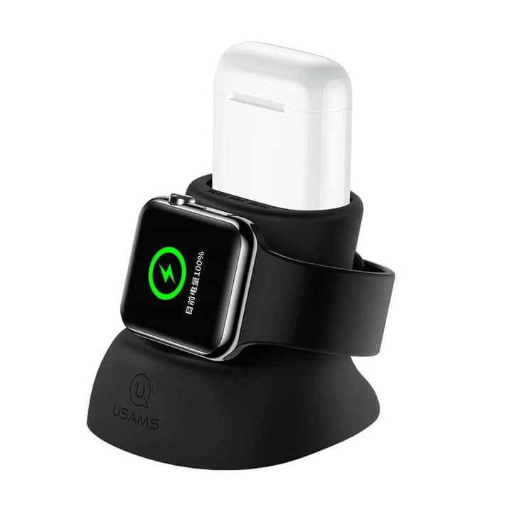 USAMS US-ZJ051 2in1 Charging Holder For Apple Watch And AirPods