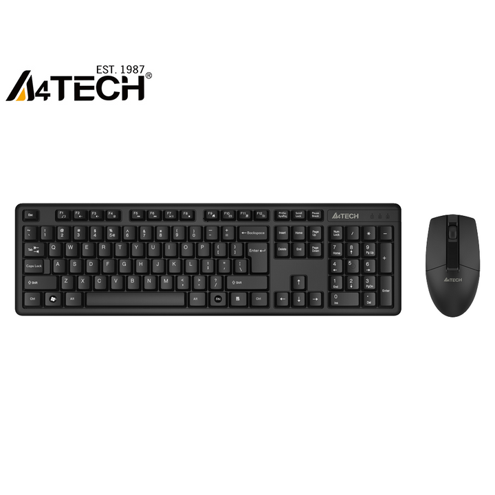 A4Tech 3330NS Silent Clicks Wireless Keyboard And Mouse Combo