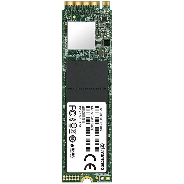 Transcend M.2 S TS128GMTE 128GB Nvme Pcle 110S SSD Hard Drive