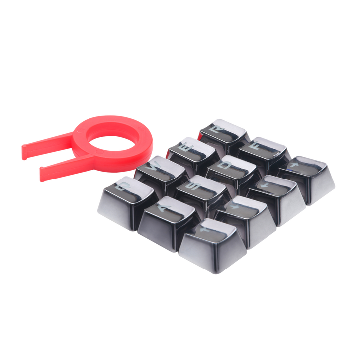 Redragon A103gr 12 Chrome Keycaps Mx Style With Key Puller