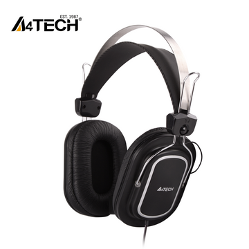 A4Tech HS-50 Stereo Noise Cancelling Mic Headphone - Black