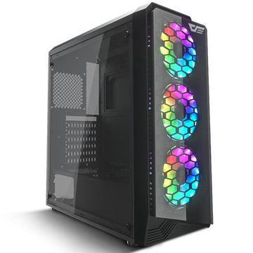 DarkFlash Water Square 5 Black ATX Mid-Tower Gaming Pc Case