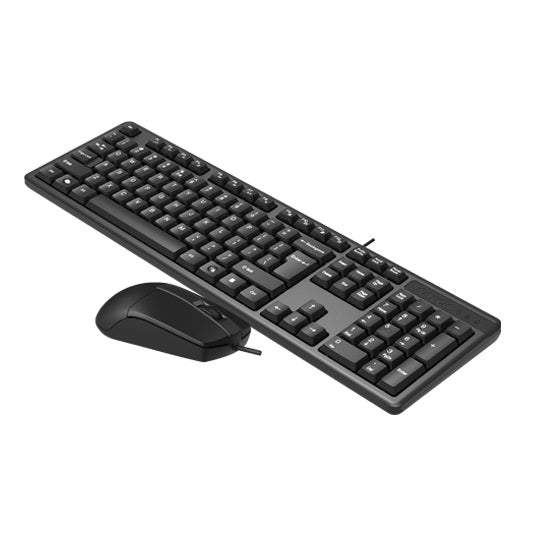 A4Tech KK-3330S Wired Keyboard And Mouse Combo Set (Black)