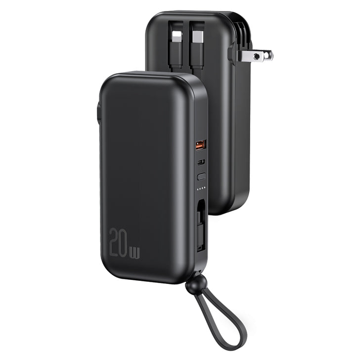 Usams US-CD172 PB63 3in1 Quick Charge Wall Charger Power Bank (10KCD17201 Black)