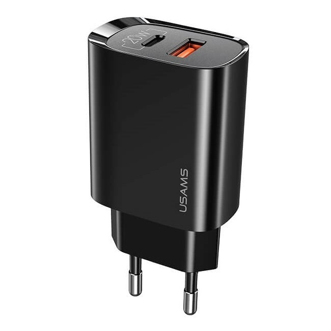 USAMS US-CC121 T35 20W 3.0amp Fast Charger QC3.0 + PD3.0 (EU)