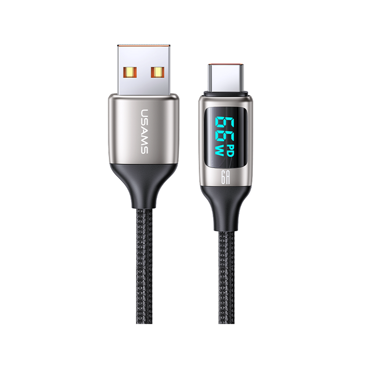 USAMS US-SJ544 U78 Digital Display 6A Charging Type C Data Cable 1.2m